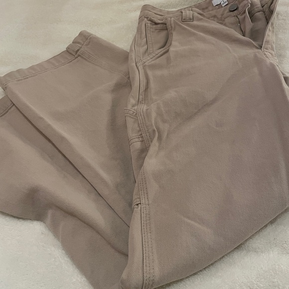 TNA utility pants, tan (beige) denim, size 2, side pocket, great condition - Picture 2 of 6